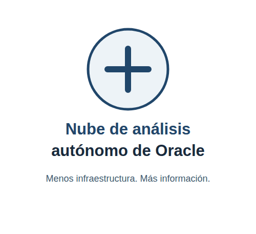 Guía de la nube de análisis autónomo de Oracle
